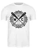 Заказать мужскую футболку в Москве. Футболка классическая Белая T-shirt OG West Coast Crips от Алексей Слесарев - готовые дизайны и нанесение принтов.