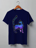 Заказать мужскую футболку в Москве. Футболка классическая Кошка от oneredfoxstore@gmail.com - готовые дизайны и нанесение принтов.