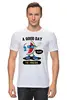 Заказать мужскую футболку в Москве. Футболка классическая Арбуз от trugift - готовые дизайны и нанесение принтов.