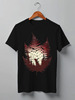 Заказать мужскую футболку в Москве. Футболка классическая Fox Here от oneredfoxstore@gmail.com - готовые дизайны и нанесение принтов.