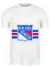 Заказать мужскую футболку в Москве. Футболка классическая Нью-Йорк Рейнджерс  от kspsshop - готовые дизайны и нанесение принтов.