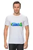 Заказать мужскую футболку в Москве. Футболка классическая Sims 4 от THE_NISE  - готовые дизайны и нанесение принтов.