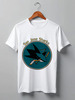 Заказать мужскую футболку в Москве. Футболка классическая San Jose Sharks от kspsshop - готовые дизайны и нанесение принтов.