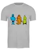 Заказать мужскую футболку в Москве. Футболка классическая Цветные монстры от denis01001 - готовые дизайны и нанесение принтов.