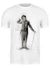 Заказать мужскую футболку в Москве. Футболка классическая Charlie Chaplin от Leichenwagen - готовые дизайны и нанесение принтов.