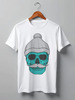 Заказать мужскую футболку в Москве. Футболка классическая Hipster skull от zen4@bk.ru - готовые дизайны и нанесение принтов.