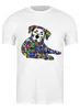 Заказать мужскую футболку в Москве. Футболка классическая собака из дудл монстров от Игма - готовые дизайны и нанесение принтов.