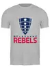 Заказать мужскую футболку в Москве. Футболка классическая Мельбурн Ребелс от rugby - готовые дизайны и нанесение принтов.