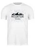 Заказать мужскую футболку в Москве. Футболка классическая Mountains от oneredfoxstore@gmail.com - готовые дизайны и нанесение принтов.