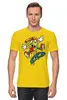 Заказать мужскую футболку в Москве. Футболка классическая Пицца от T-shirt print  - готовые дизайны и нанесение принтов.