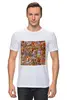 Заказать мужскую футболку в Москве. Футболка классическая Оранжевый дом. от Vadim Koval - готовые дизайны и нанесение принтов.