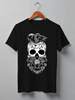 Заказать мужскую футболку в Москве. Футболка классическая Hipster skull от zen4@bk.ru - готовые дизайны и нанесение принтов.