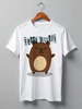 Заказать мужскую футболку в Москве. Футболка классическая Bear Here от oneredfoxstore@gmail.com - готовые дизайны и нанесение принтов.