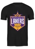 Заказать мужскую футболку в Москве. Футболка классическая Los Angeles Lakers от skynatural - готовые дизайны и нанесение принтов.