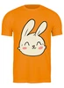 Заказать мужскую футболку в Москве. Футболка классическая Rabbit Smile от skynatural - готовые дизайны и нанесение принтов.