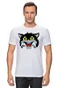 Заказать мужскую футболку в Москве. Футболка классическая Кот (cat) от fanart - готовые дизайны и нанесение принтов.