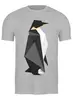 Заказать мужскую футболку в Москве. Футболка классическая Полигональный Пингвин от printik - готовые дизайны и нанесение принтов.