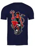 Заказать мужскую футболку в Москве. Футболка классическая Дьяволица от T-shirt print  - готовые дизайны и нанесение принтов.