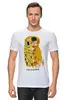 Заказать мужскую футболку в Москве. Футболка классическая ◈Густав Климт, Поцелуй◈ от balden - готовые дизайны и нанесение принтов.