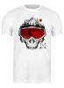Заказать мужскую футболку в Москве. Футболка классическая Ski Ride от oneredfoxstore@gmail.com - готовые дизайны и нанесение принтов.