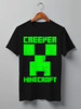 Заказать мужскую футболку в Москве. Футболка классическая MINECRAFT CREEPER от vista12761@rambler.ru - готовые дизайны и нанесение принтов.