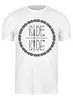 Заказать мужскую футболку в Москве. Футболка классическая Mountain Bike от oneredfoxstore@gmail.com - готовые дизайны и нанесение принтов.