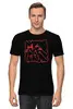 Заказать мужскую футболку в Москве. Футболка классическая Cat and Mountains от oneredfoxstore@gmail.com - готовые дизайны и нанесение принтов.
