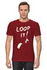 Заказать мужскую футболку в Москве. Футболка классическая Loop it от Natalia Golyshkina - готовые дизайны и нанесение принтов.