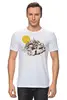 Заказать мужскую футболку в Москве. Футболка классическая Mountains от oneredfoxstore@gmail.com - готовые дизайны и нанесение принтов.