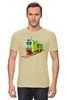 Заказать мужскую футболку в Москве. Футболка классическая Поезд  от Print design  - готовые дизайны и нанесение принтов.