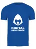 Заказать мужскую футболку в Москве. Футболка классическая Digital Resistance от darkdrag@badboot.ru - готовые дизайны и нанесение принтов.