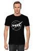 Заказать мужскую футболку в Москве. Футболка классическая NASA  от DESIGNER   - готовые дизайны и нанесение принтов.