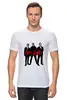 Заказать мужскую футболку в Москве. Футболка классическая Depeche Mode - Band Stand от Black Pimpf - готовые дизайны и нанесение принтов.