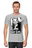 Заказать мужскую футболку в Москве. Футболка классическая Плохая девочка от T-shirt print  - готовые дизайны и нанесение принтов.