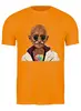 Заказать мужскую футболку в Москве. Футболка классическая Ганди хипстер от skynatural - готовые дизайны и нанесение принтов.