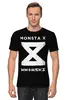 Заказать мужскую футболку в Москве. Футболка классическая Monsta X от geekbox - готовые дизайны и нанесение принтов.