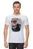 Заказать мужскую футболку в Москве. Футболка классическая Samurai Cat от oneredfoxstore@gmail.com - готовые дизайны и нанесение принтов.