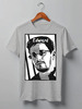 Заказать мужскую футболку в Москве. Футболка классическая Edward Snowden от Leichenwagen - готовые дизайны и нанесение принтов.
