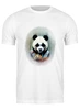 Заказать мужскую футболку в Москве. Футболка классическая Панда в черных очках от b81b@yandex.ru - готовые дизайны и нанесение принтов.