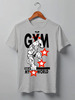 Заказать мужскую футболку в Москве. Футболка классическая GYM THIS IS MY WORLD! от Алексс Неро - готовые дизайны и нанесение принтов.