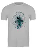 Заказать мужскую футболку в Москве. Футболка классическая Астронавт  от T-shirt print  - готовые дизайны и нанесение принтов.
