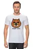 Заказать мужскую футболку в Москве. Футболка классическая Angry Cats от Виктор Гришин - готовые дизайны и нанесение принтов.