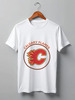 Заказать мужскую футболку в Москве. Футболка классическая Calgary Flames, от kspsshop - готовые дизайны и нанесение принтов.