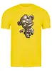 Заказать мужскую футболку в Москве. Футболка классическая Мишка зомби от T-shirt print  - готовые дизайны и нанесение принтов.
