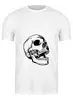 Заказать мужскую футболку в Москве. Футболка классическая Белая толстовка с черепом. от naomu12 - готовые дизайны и нанесение принтов.