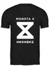 Заказать мужскую футболку в Москве. Футболка классическая Monsta X от geekbox - готовые дизайны и нанесение принтов.