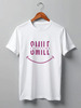 Заказать мужскую футболку в Москве. Футболка классическая Everytime Smile от Print-master  - готовые дизайны и нанесение принтов.