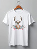 Заказать мужскую футболку в Москве. Футболка классическая Deer (олень) от Илья Щеблецов - готовые дизайны и нанесение принтов.