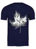 Заказать мужскую футболку в Москве. Футболка классическая Mountain Bike от oneredfoxstore@gmail.com - готовые дизайны и нанесение принтов.