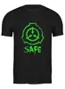 Заказать мужскую футболку в Москве. Футболка классическая SCP, Safe от geekbox - готовые дизайны и нанесение принтов.